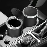 Compact Leakproof Mini Car Trash Can with Easy-Press Pop-Up Lid Durable Odor-Blocking Waterproof ABS Bin for Cup Holders Storage