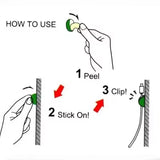 5/50Pcs Desktop Wall Cable Clips Wire Management Self-Adhesive Cord Organizers Holder Clamp for USB Network Headphone Cables