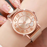 1/3PCS Fashion Heart Dial Women Watches Casual Plastic Strap Quartz Wristwatch Relogio Feminino（Without Box）