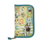 Moomin Cute Cartoon Printed Card Holder ID Wallet Sundries Pouch Passport Organizer Handbag Stationery Storage Bag