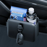 Car Door Storage Pockets Hanging Cup Holder Universal Auto Seat Back Organizer Cards Phone Key Sticky Pouch Interior Accessories