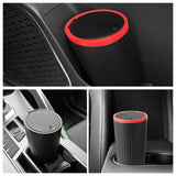Mini Car Trash Bin, Auto Interior Rubbish Bag & Garbage Container, Compact Dust Organizer Storage Box Bucket