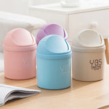 Car Universal Waste Bin with Lid Desktop Office Organizer Storage Home Garbage Basket Container Table Trash Bin Small Trash Can