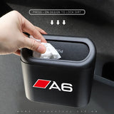 1Pcs Universal Car Trash Can Portable Mini Garbage Box Trash Dustbin For Audi A1 A2 A3 A4 A5 A6 A7 A8 Q1 Q2 Q3 Q4 Q5 Q6 Q7 Q8 TT