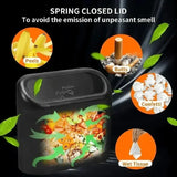 New Car Trash Can (with Lid) 3 Rolls of Garbage Bags for Car Door/Seat Back/Center Console Side/Home/Office Use Small Trash Can