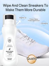 Water-Free White Sneakers Cleaner Stain Remover Anti-Yellowing Whitening Shoe Cleaner   Brush Fast Cleaning