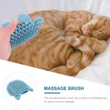 Silicone Pet Grooming Brush Cat Wall Corner Massager Self Cleaning Comb Removes Shed Hair Gentle Skin Friendly Design