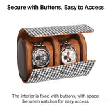 ㈅Watch Roll Travel Case-1/2/3 Slot Watch Storage And Organizer-Secure Storage With Innovative Removable Pillows & Solid Dividers