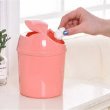 Car Universal Waste Bin with Lid Desktop Office Organizer Storage Home Garbage Basket Container Table Trash Bin Small Trash Can