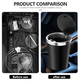 Car Trash Can Mini Waterproof Storage Cup Holder Garbage Bin Lid Accessories For Ebro S400 S700 S800 Jaecoo J7 J8 Omoda 5 C5