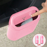Mini car trash can with 2 garbage bags,leak proof car trash can,multifunctional storage box,suitable for cars,homes,and offices