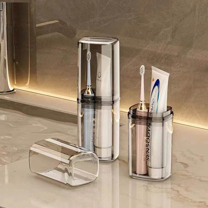 Travel Toiletry Sink Cup Set, Toothbrush Cup Case, Storage Box, Mouthwash Cup, Portable Toothbrush Cup