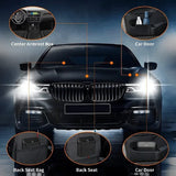Car Trash Can Bin with Lid- Mini Car Garbage Can- Leakproof Trash Bin Car Dustbin Organizer Container for Car Office Home
