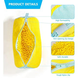 Wash Shoes Bag Padded Net Laundry Shoes Protector Fluffy fibers Polyester Washing Shoes Machine Laundry Bag Drying Bags 1PCS