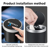 Car Trash Can Mini Waterproof Storage Cup Holder Garbage Bin Lid Accessories For Ebro S400 S700 S800 Jaecoo J7 J8 Omoda 5 C5