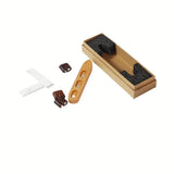 Wooden Cable Organizer Adhesive Cord Holder, No-Drill Wire Keeper for Desk, Solid Wood USB Charging Cable Clip Anti-Tangle