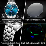 OLEVS Moon Phase men's watches calendar 30m waterproof quartz watch for man fashion minimalist Original wristwatch brand watch
