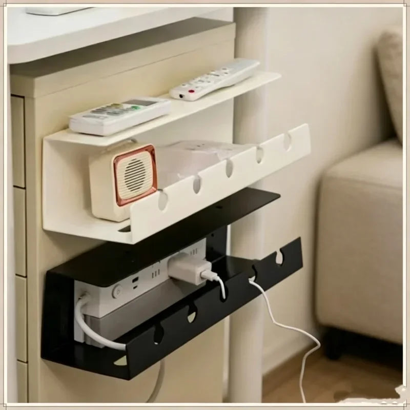 No Drilling Clamp Mount Under Desk Cable Management Tray Sturdy Cord Power Strip Holder Desk Cord Organizer Home Office Supplies