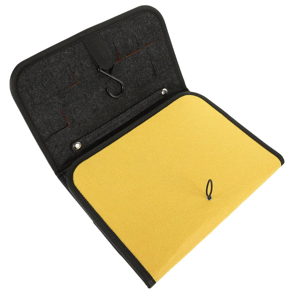 Heavy Duty Watchband Storage Bag Sturdy Organizer Pouch with Zipper Hanging Design for Watch Straps Earphones Cables Travel