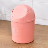 Car Universal Waste Bin with Lid Desktop Office Organizer Storage Home Garbage Basket Container Table Trash Bin Small Trash Can