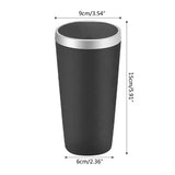 1Pc Premium Car Trash Bin with Press Lid Leakproof Odor Resistant ABS Cup Holder Mini Garbage Can Auto Interior Parts