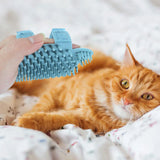 Silicone Pet Grooming Brush Cat Wall Corner Massager Self Cleaning Comb Removes Shed Hair Gentle Skin Friendly Design