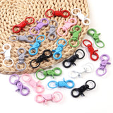 5Pcs/Lot Colorful Swivel Lobster Clasp Hooks Keychain Split Key Ring Connector for Bag Key Chain DIY Jewelry Making Supplies