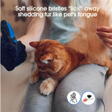 Pet Hair Glove Comb Pet Dog Cat Grooming Cleaning Glove Deshedding Hair remover Massage Brush Animal Supplies BHL1049-cat