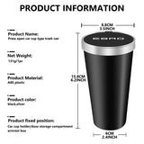 Car Trash Can Mini Waterproof Storage Cup Holder Garbage Bin Lid Accessories For Ebro S400 S700 S800 Jaecoo J7 J8 Omoda 5 C5
