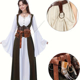 5pcs Renaissance Costume Belt Bag Corset Potion Bottle Vilas Sword Frog Hook Medieval Festival Role Play Halloween Accessories