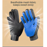 Pet Hair Glove Comb Pet Dog Cat Grooming Cleaning Glove Deshedding Hair remover Massage Brush Animal Supplies BHL1049-cat