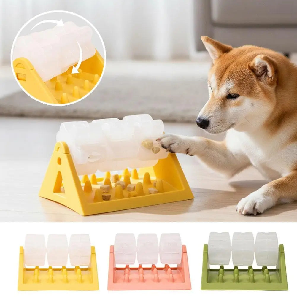 Interactive Slow Feeder Dog Bowl For Anxiety Relief Durable PP Material Cat And Dog Slow Food Dispenser With Leak-Proof Design