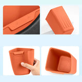 Universal Car Door Trash Can Mini Garbage Bin Silicone Waterproof Auto Door Pocket Storage Box Interior Organizer for Car Access