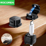 ROCOREN 30PCS Magnetic Cable Organizer Clips for Desk Home Office Adjustable Cable Cord Management Wire Keeper Cable Holder Clip
