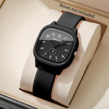 Fashion Square Women Quartz Watch Casual Arabic Dial Silicone Strap Wristwatches Reloj Mujer Girls Clock Gift (Without Box)