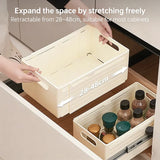 Scalable Drawer Organizer Adjustable Household Cabinet Storage Box Stackable Kitchen Organizer Home Classification Storage Box