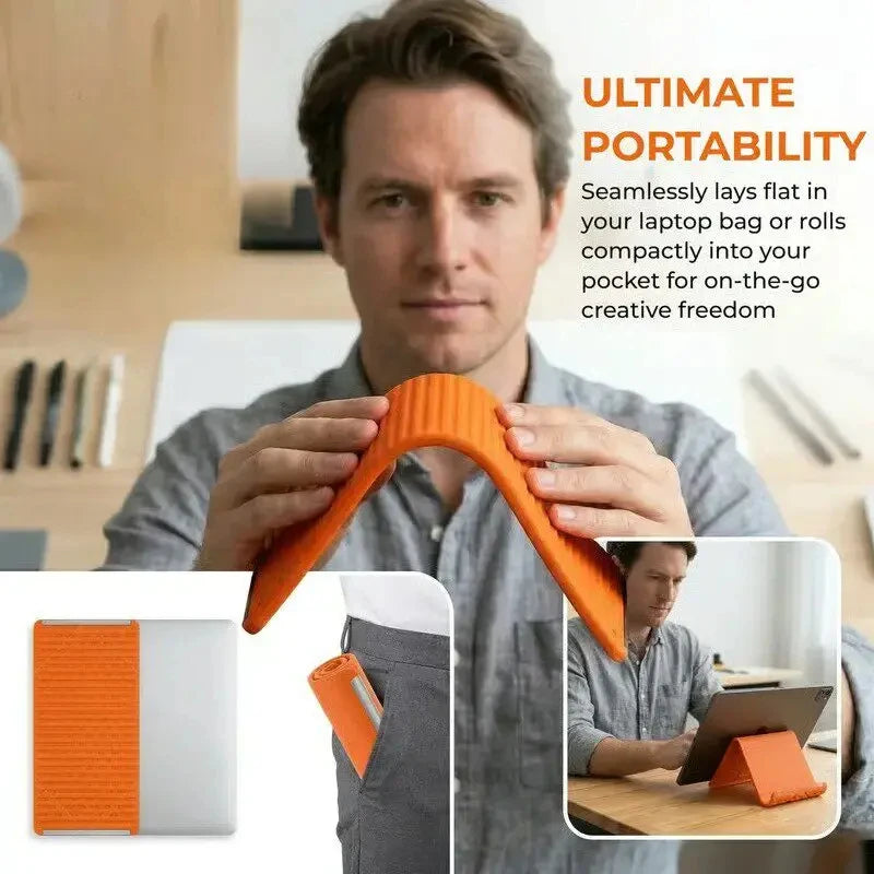 Silicone Foldable Phone Stand Tablets Laptops DIY Display Stand Creative Flexible Transformable Travel Accessories Gift Portable