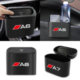1Pcs Universal Car Trash Can Portable Mini Garbage Box Trash Dustbin For Audi A1 A2 A3 A4 A5 A6 A7 A8 Q1 Q2 Q3 Q4 Q5 Q6 Q7 Q8 TT