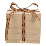Small Wooden Paulownia Box with Lid Blank Storage Case for DIY Painting Jewelry Keys Watches Trinket Treasure Container