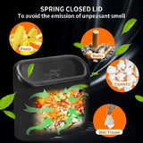 Car Trash Can Bin with Lid- Mini Car Garbage Can- Leakproof Trash Bin Car Dustbin Organizer Container for Car Office Home