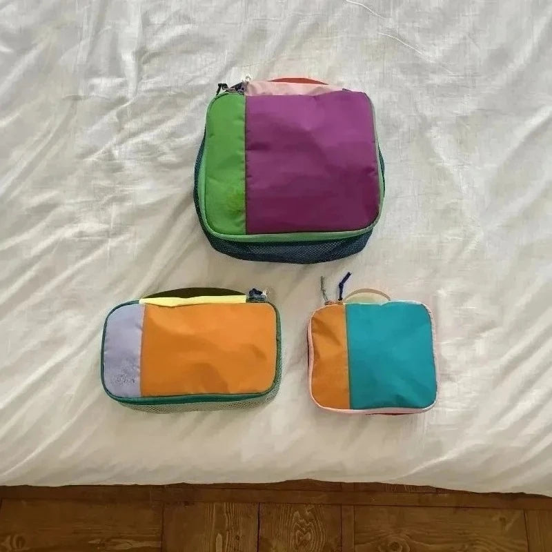 Hanging Travel Toiletry Bag Set Large Capacity Multi-Pocket Makeup Organizer Waterproof Nylon Outdoor Sports Wash Case