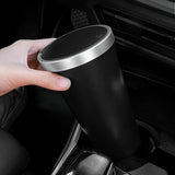1Pc Premium Car Trash Bin with Press Lid Leakproof Odor Resistant ABS Cup Holder Mini Garbage Can Auto Interior Parts