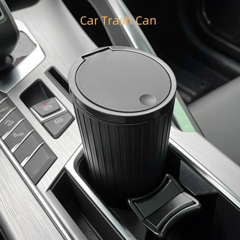 Mini Car Trash Bin, Auto Interior Rubbish Bag & Garbage Container, Compact Dust Organizer Storage Box Bucket