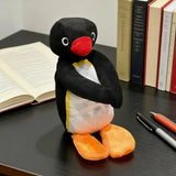 Cute Penguin Pencil Pouch Large Capacity Pen Bag Soft Fabric Duckbill Pouch for Students Stationery Supplies Storage Bag Gifts