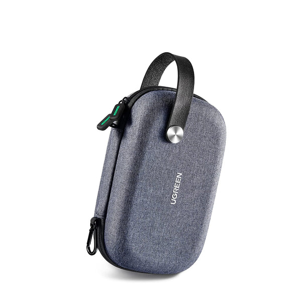 UGREEN Electronics Travel Organizer Hard Case Double Layer Cord Organizer Bag External Hard Drive Carrying Case