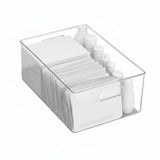 Stackable Drawer Box Japanese Inspired Desktop Organizer Transparent Design Space Saving for Women, Vanity, Desk, Bathroom