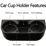 Seat Gap Water Cup HoldAuto Seat Gap Water Cup Drink Bottle Can Phone Key Organizer Storage Holder Stand Car Styling Accessories