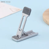 【F2-MAX111】Mini Zinc Alloy Laptop Stand Adjustable Height Foldable Laptop Riser Legs Anti Slip Holder