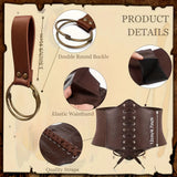 5pcs Renaissance Costume Belt Bag Corset Potion Bottle Vilas Sword Frog Hook Medieval Festival Role Play Halloween Accessories