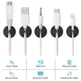 5/50Pcs Desktop Wall Cable Clips Wire Management Self-Adhesive Cord Organizers Holder Clamp for USB Network Headphone Cables